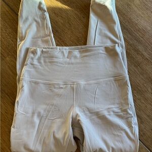 Lululemon Athletica Off-White High-Rise Leggings